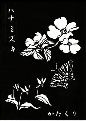 三島の花と岐阜蝶